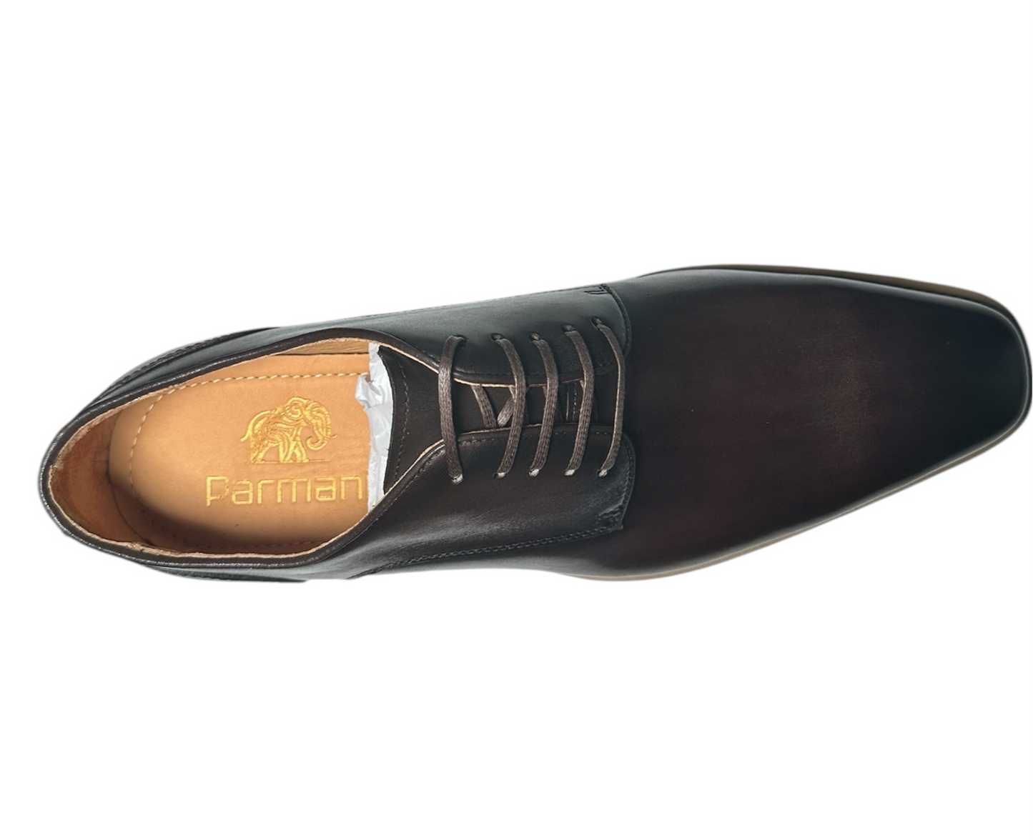 Marietta Premium Burnished Leather Derby (Chestnut)