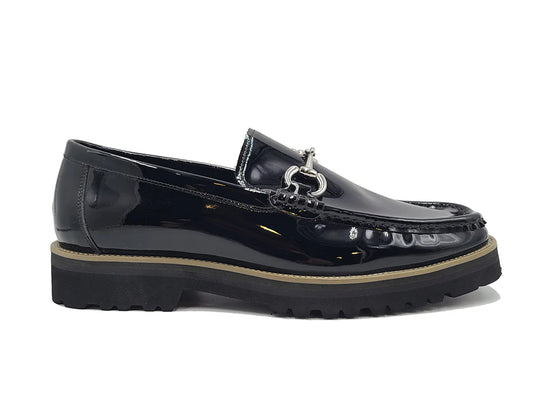 Atlanta Classic Patent Leather Horse-Bit Loafer