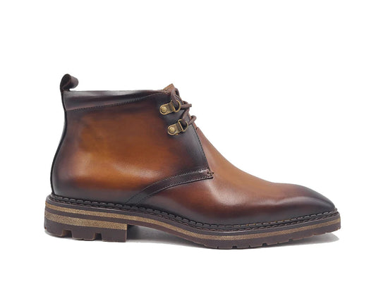 Tucker Premium Calfskin Chukka Boot with Lug Sole